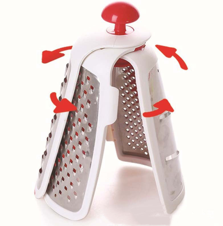 Collapsible Grater - the space-saving kitchen essential. This versatile gadget combines efficient grating with a sleek, compact design. Ideal for small kitchens or on-the-go use, this innovative grater ensures culinary convenience in a snap. Experience the perfect blend of style and function with our Collapsible Grater.