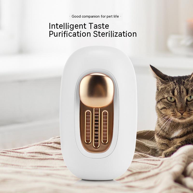 Radiating pure joy: A heartwarming scene of a woman and child bonding with their beloved cat and dog, surrounded by the crisp freshness of a pet-friendly home, enhanced by our Pet Deodorizer Air Purification Ozone system.