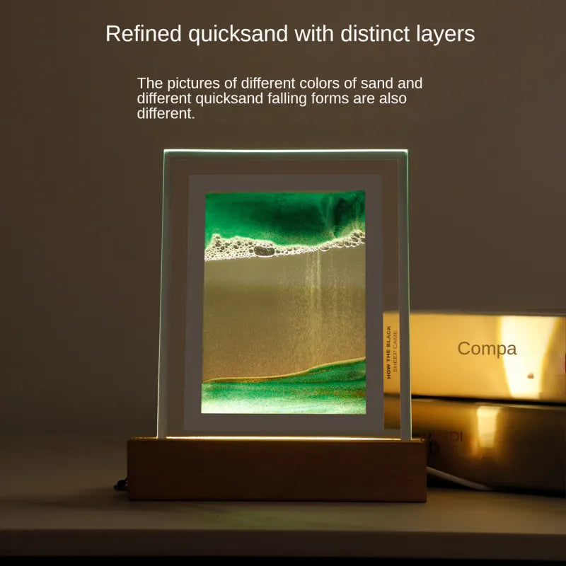 Quicksand 3D Landscape Flowing Sand Picture Hourglass