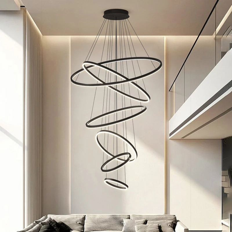 Transform your home with Nordic-inspired Chandeliers and Ceiling Lights. Featuring 2 to 7 rings light designs, these fixtures are APP and RC controlled, dimmable, and offer multiple light colors. Achieve the ideal blend of Scandinavian elegance and modern convenience for a cozy house ambiance